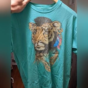Vintage Threadless T-shirt - Mr. T(iger) - Large Guys